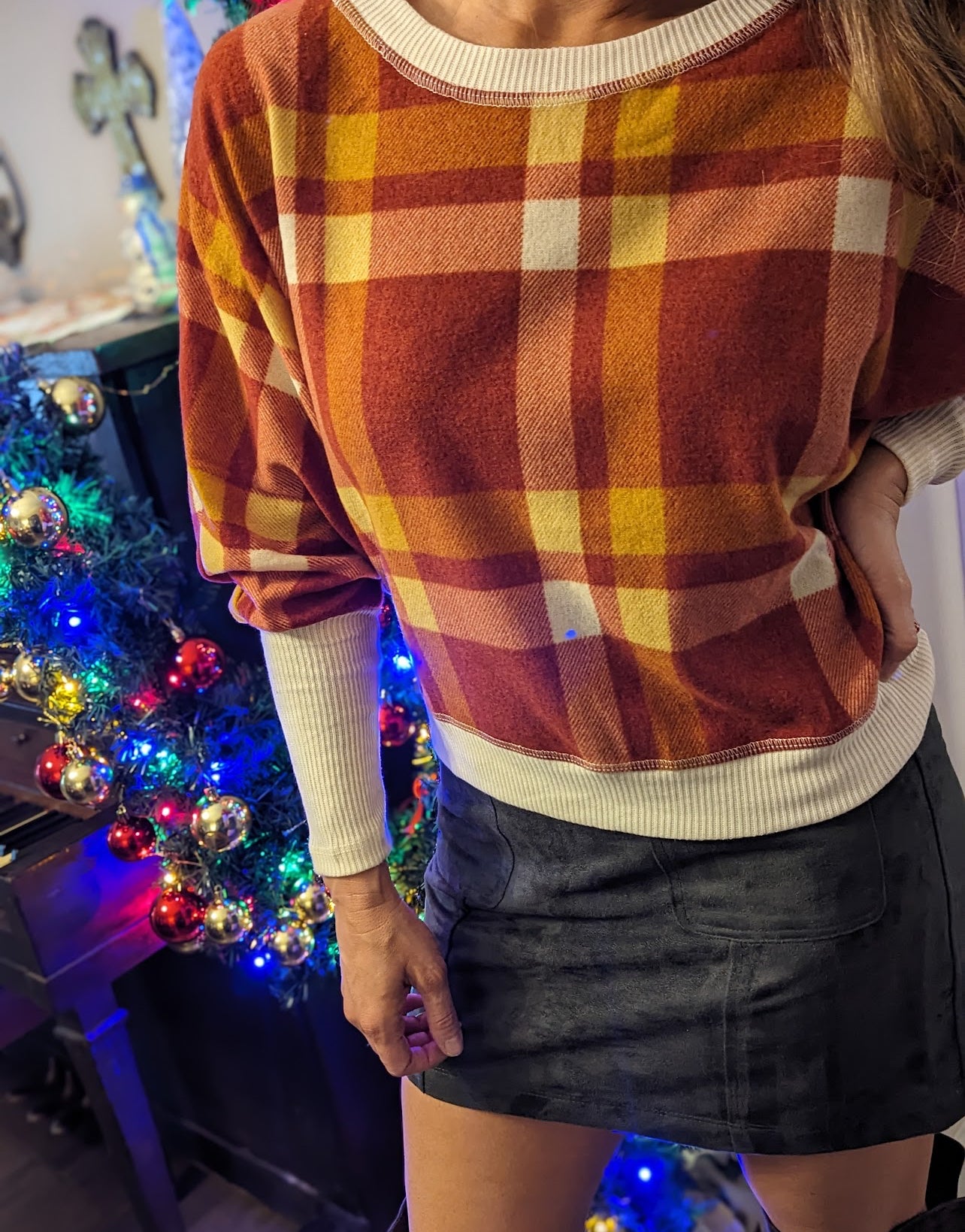 The Plains Plaid Sweater