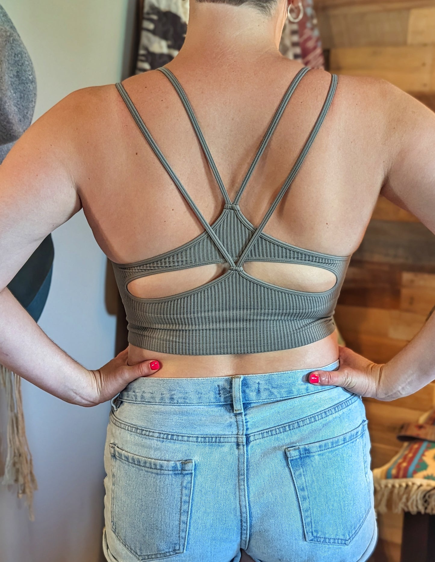 Sage Green One Size Fits All Bralette