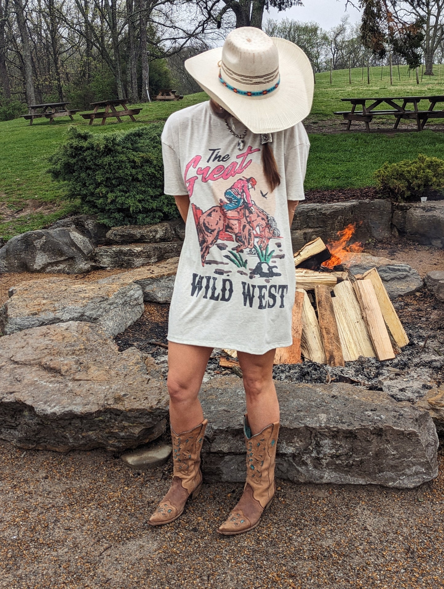 Wild West T-Shirt Dress