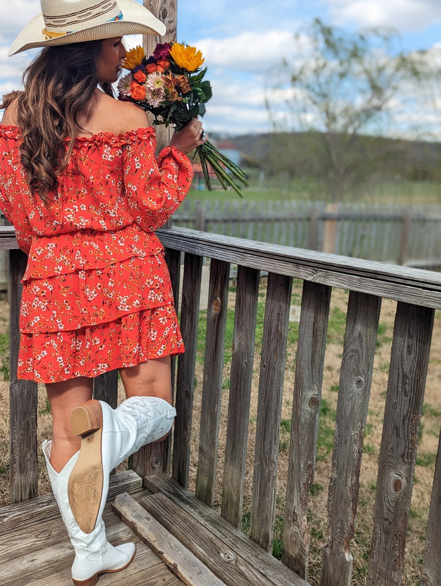 Durango Tiered Ruffled Floral Dress