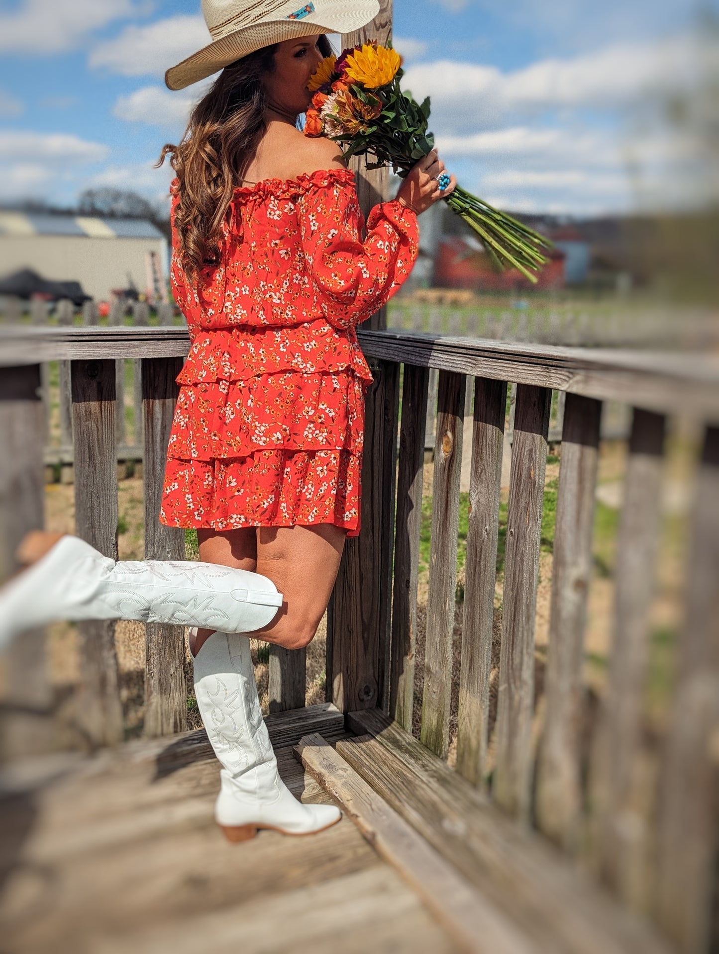 Durango Tiered Ruffled Floral Dress