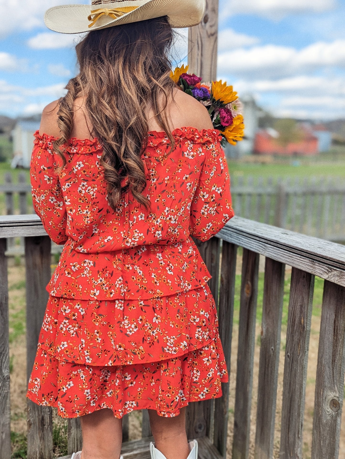 Durango Tiered Ruffled Floral Dress