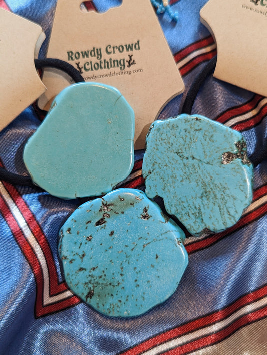 Turquoise Faux Stone Ties